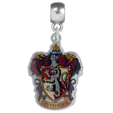 Silver pendant with Gryffindor crest on a white background