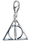 Silver 'Deathly Hallows' pendant on a transparent  background