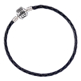 Harry Potter Black Leather Bracelet for Slider Charms: Various Sizes