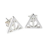 Official Harry Potter Sterling Silver Deathly Hallows Stud Earrings