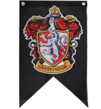 Black Gryffindor House Banner: 12 x 20 inch - the-muggle-hut