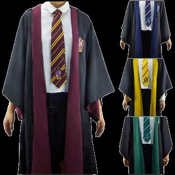 Collage of Harry Potter house robes