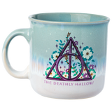 Harry Potter The Deathly Hallows Reactive Glaze Ceramic Camper Mug, 20 Ounces