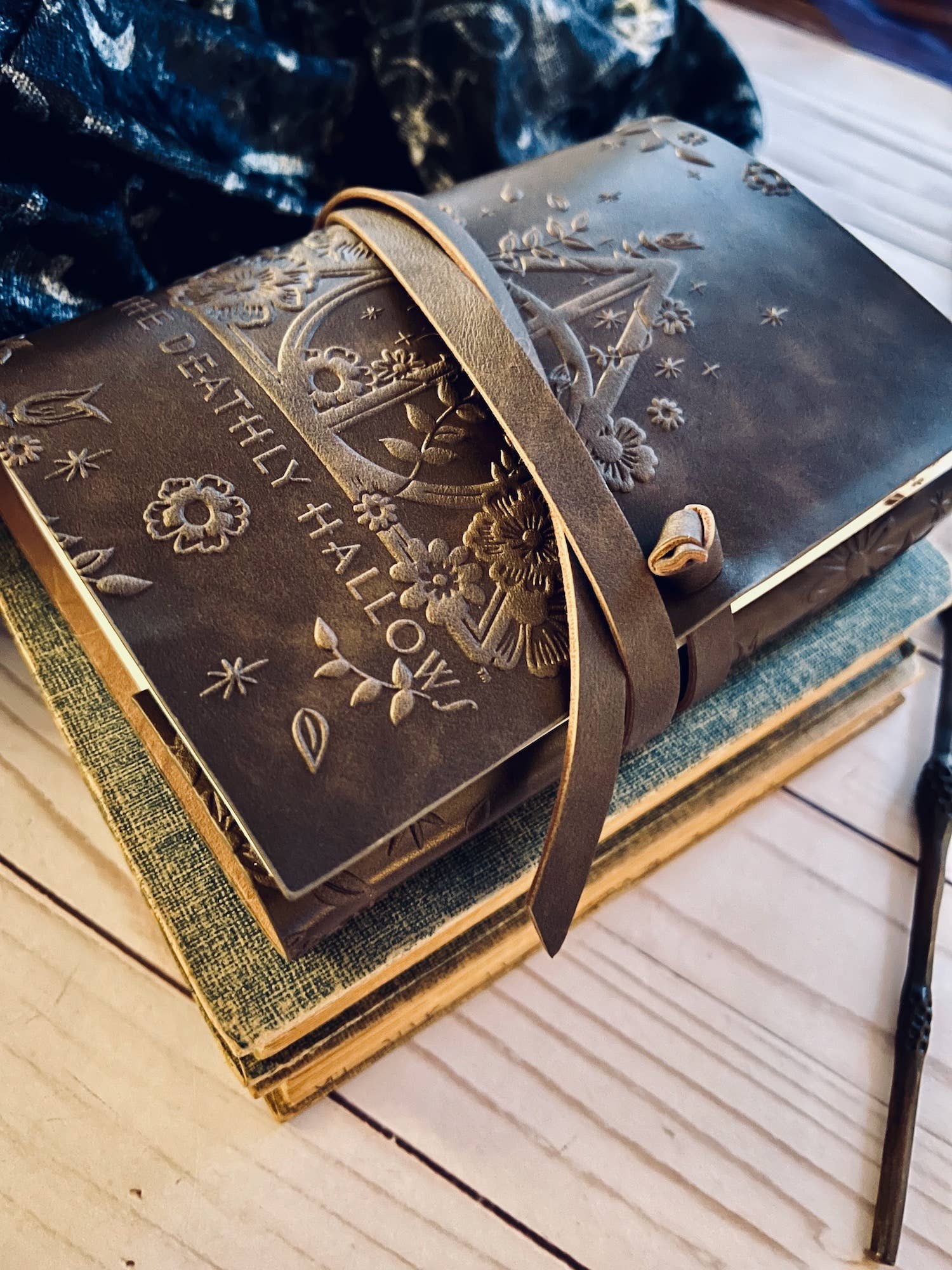 Harry Potter Deathly Hallows Leather Wrap Journal