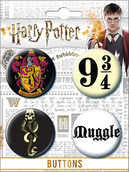 Harry Potter 4 Button Set - Icons 2