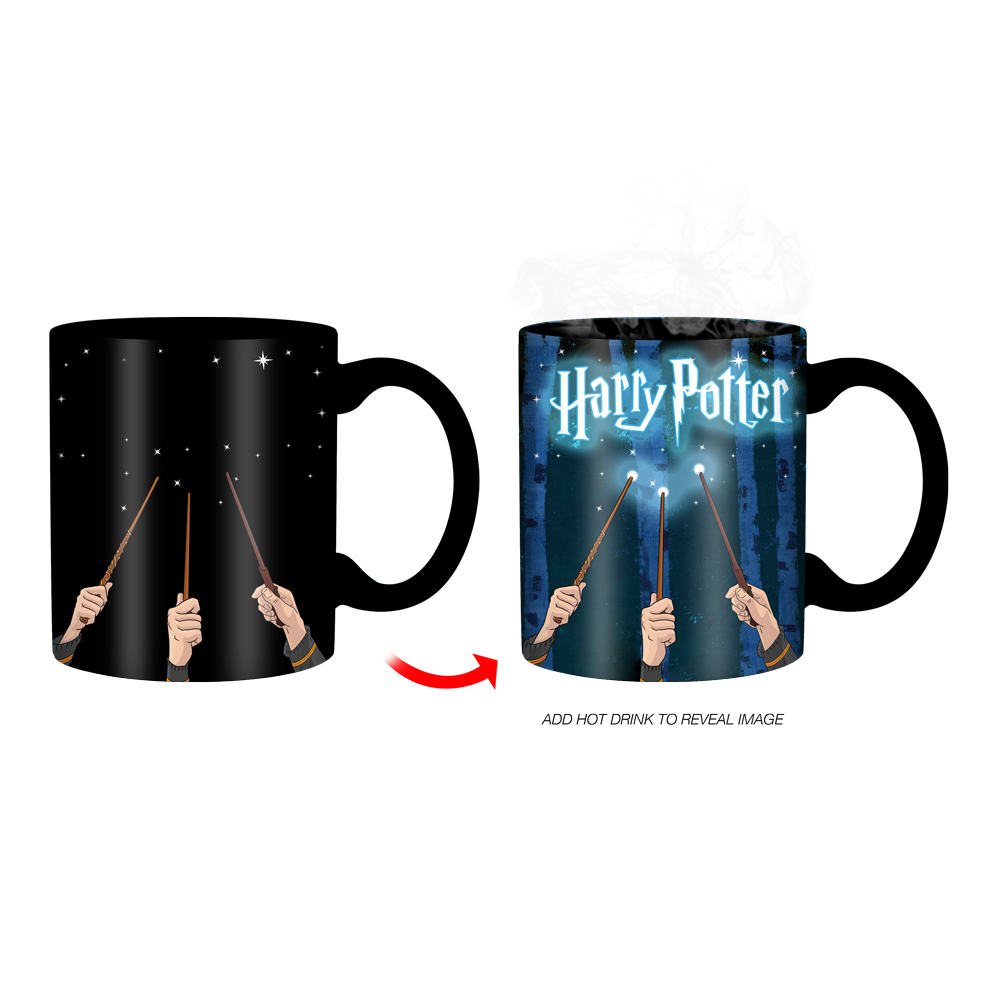 Harry Potter Wand Reveal Heat Reveal Boxed 20oz Ceramic Mug