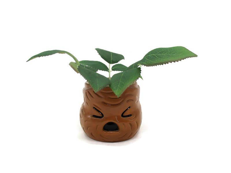 Harry Potter Mandrake Face Mini Ceramic Planter