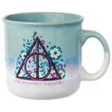 Harry Potter The Deathly Hallows Reactive Glaze Ceramic Camper Mug, 20 Ounces