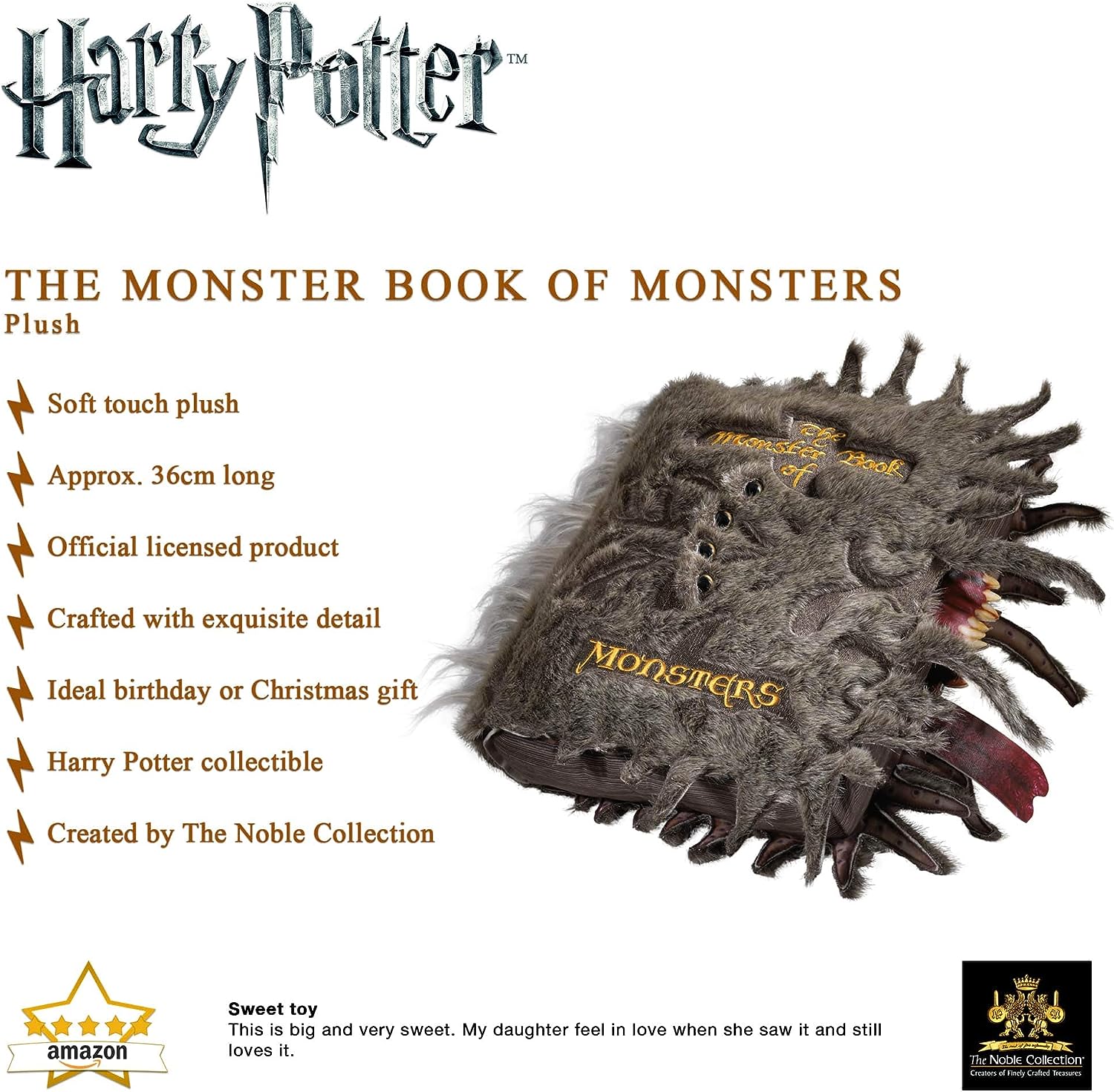 Harry Potter Monster Book of Monsters Collector Plush The Noble Collection
