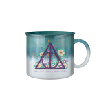 Harry Potter The Deathly Hallows Reactive Glaze Ceramic Camper Mug, 20 Ounces