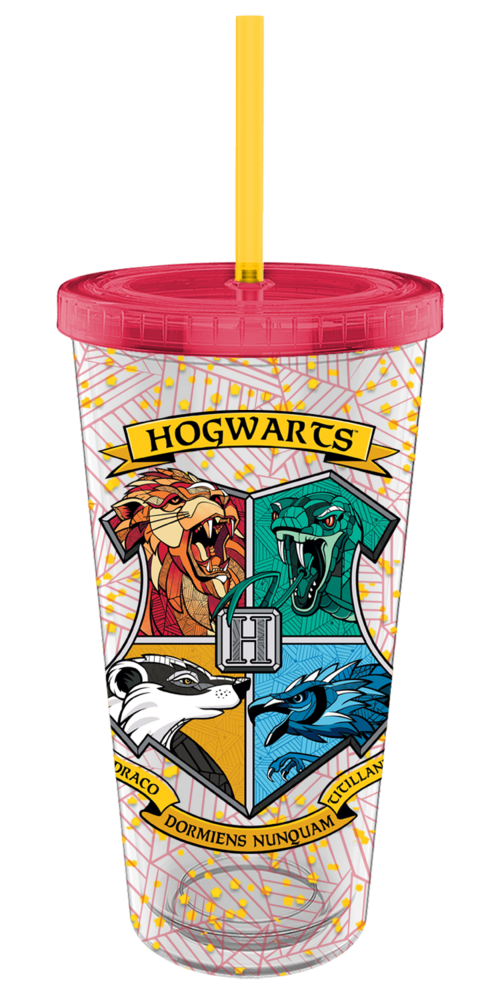 Harry Potter Intricate Crest 32oz Confetti Cold Cup