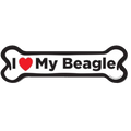 I Love My Breed Bone Shaped Pet Magnet