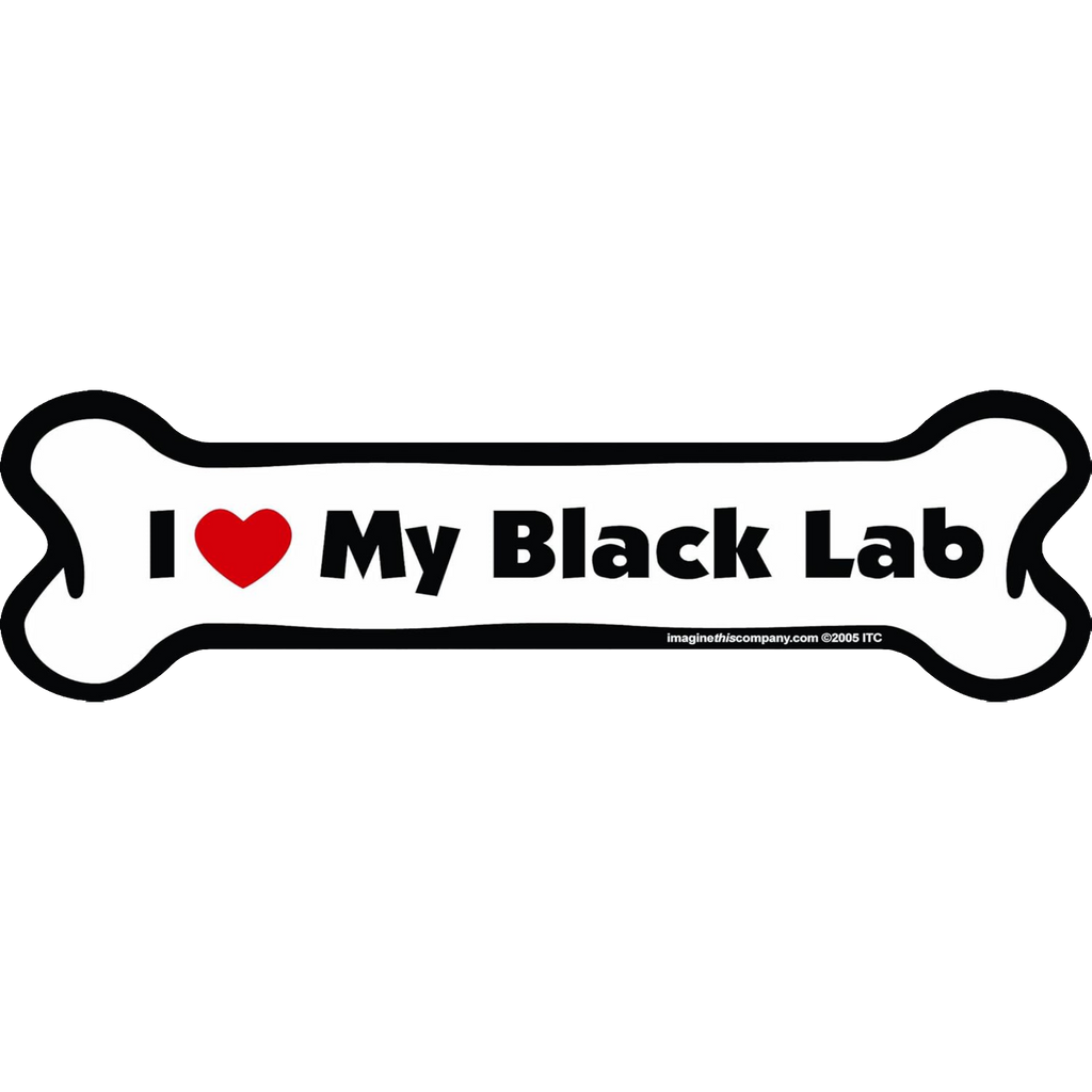 I Love My Breed Bone Shaped Pet Magnet