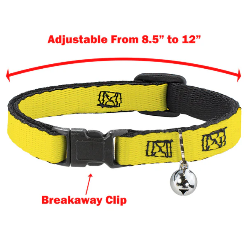 Breakaway Cat Collar with Bell - RAVENCLAW Crest/Stripe Blue/Gray