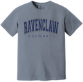 Gray t-shirt with 'Ravenclaw Hogwarts' text on a white background