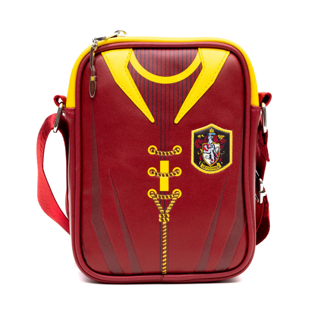 Crossbody Bag - Gryffindor Quidditch Uniform with Embroidery Burgundy/Gray