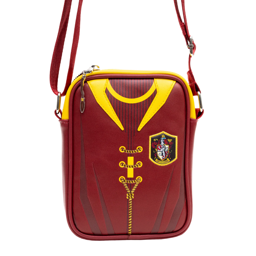 Crossbody Bag - Gryffindor Quidditch Uniform with Embroidery Burgundy/Gray
