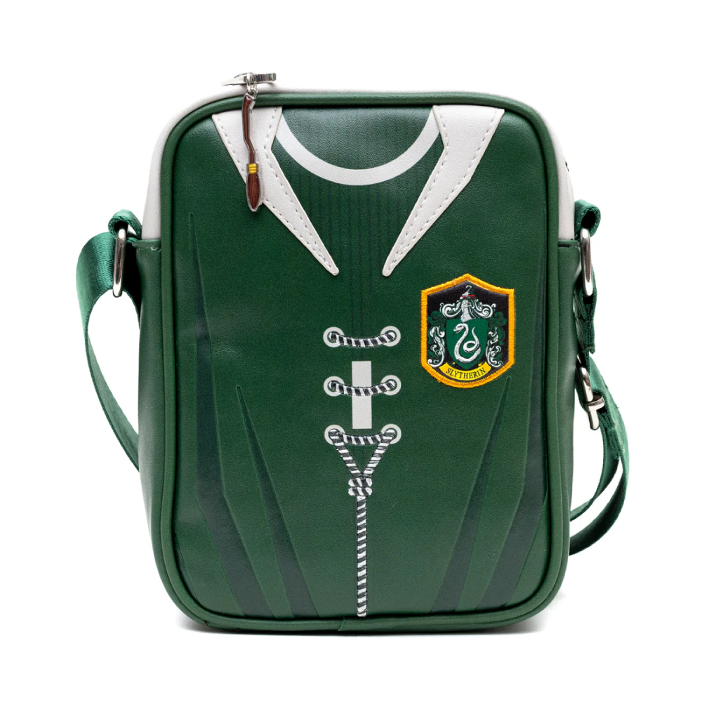 Crossbody Bag - Slytherin Quidditch Uniform with Embroidery Green/Gray