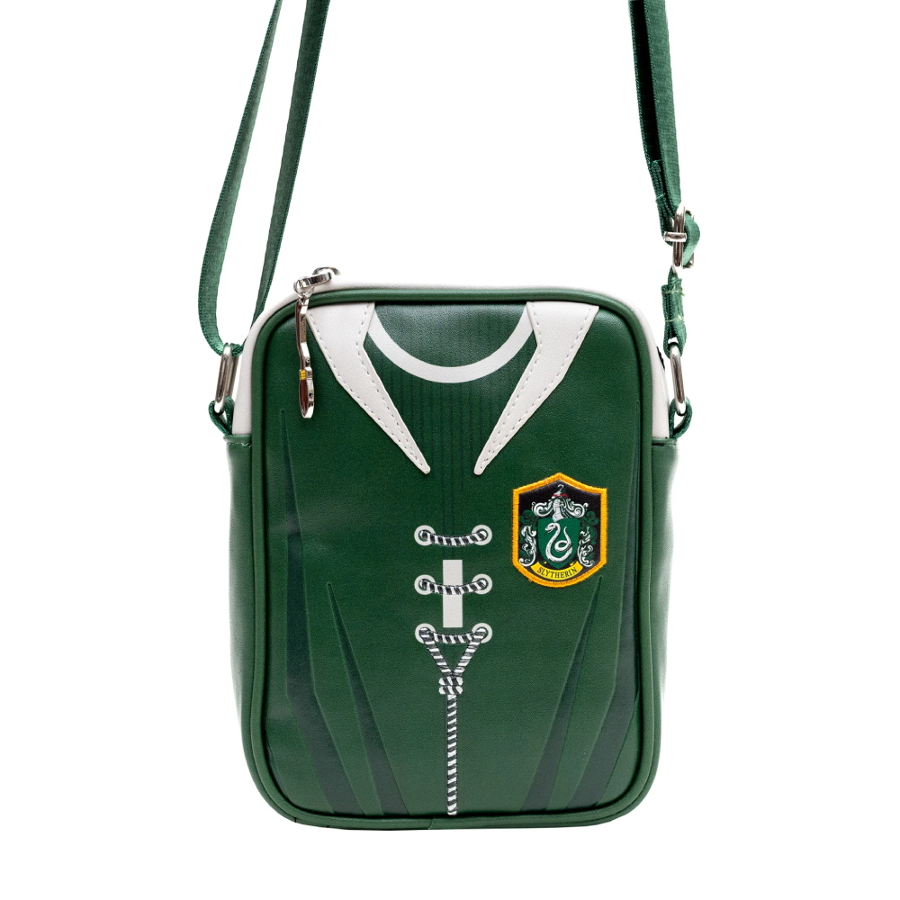 Crossbody Bag - Slytherin Quidditch Uniform with Embroidery Green/Gray