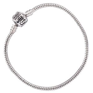 Harry Potter Silver Plated Bracelet for Slider Charms: Various Sizes The Carat Shop