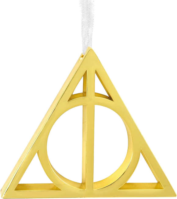 Hallmark Harry Potter Deathly Hallows Symbol Christmas Ornament, Metal