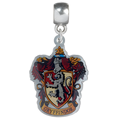 Silver pendant with Gryffindor crest on a white background