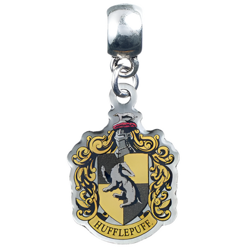 Hufflepuff house crest charm on a transparent background