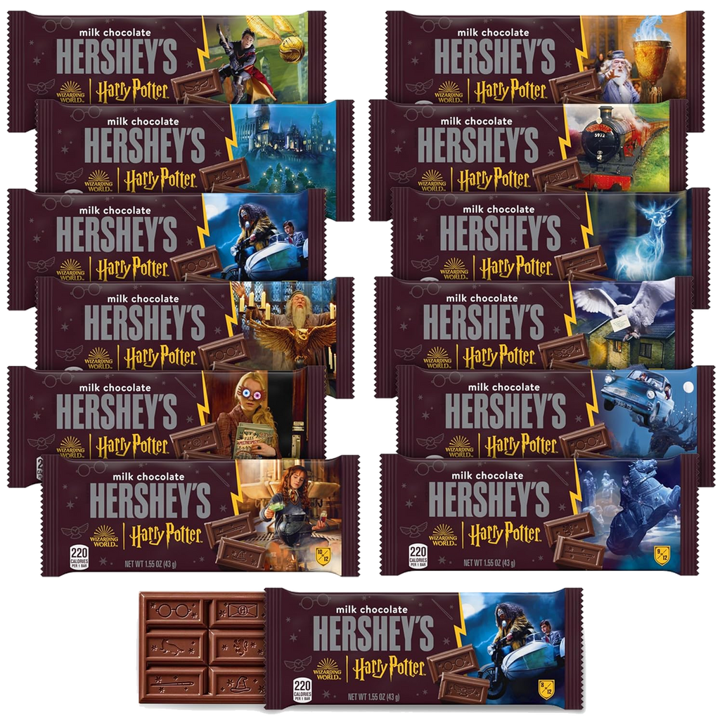 3 pack Hershey Milk Chocolate Harry Potter Candy Bars