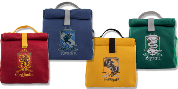 Hogwarts Houses Canvas Lunch Bags in various colors