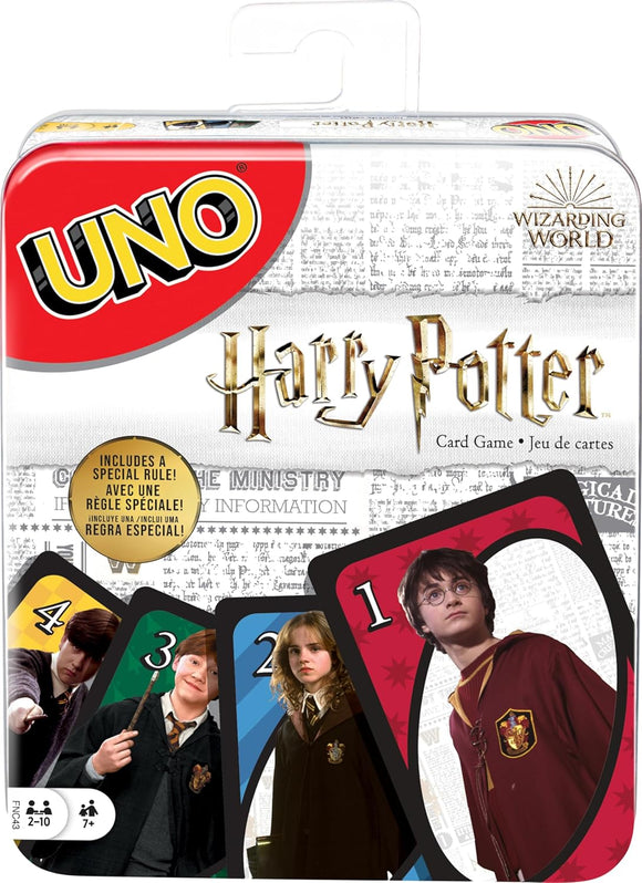 Mattel Games UNO Harry Potter Card Game in Storage Tin