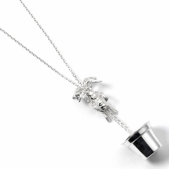 Harry Potter Sterling Silver Mandrake Charm Necklace The Carat Shop