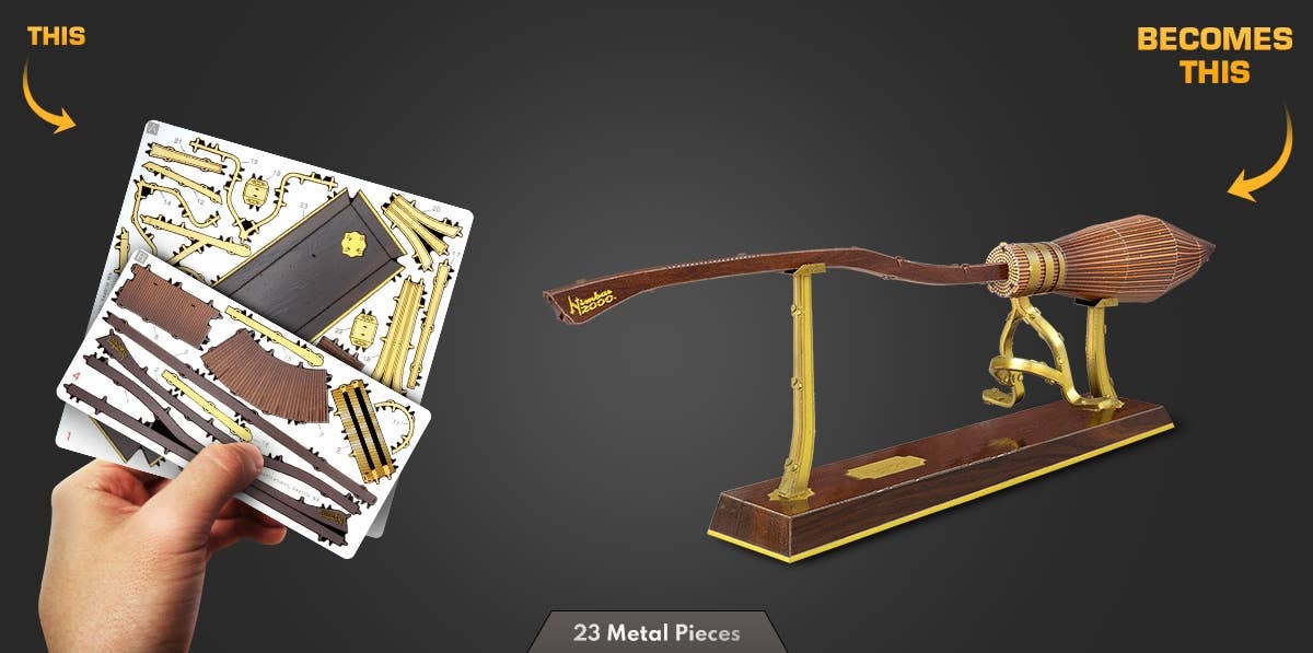Harry Potter Nimbus 2000 - Metal Earth DIY 3D Model Kit