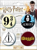 Harry Potter 4 Button Set - Icons