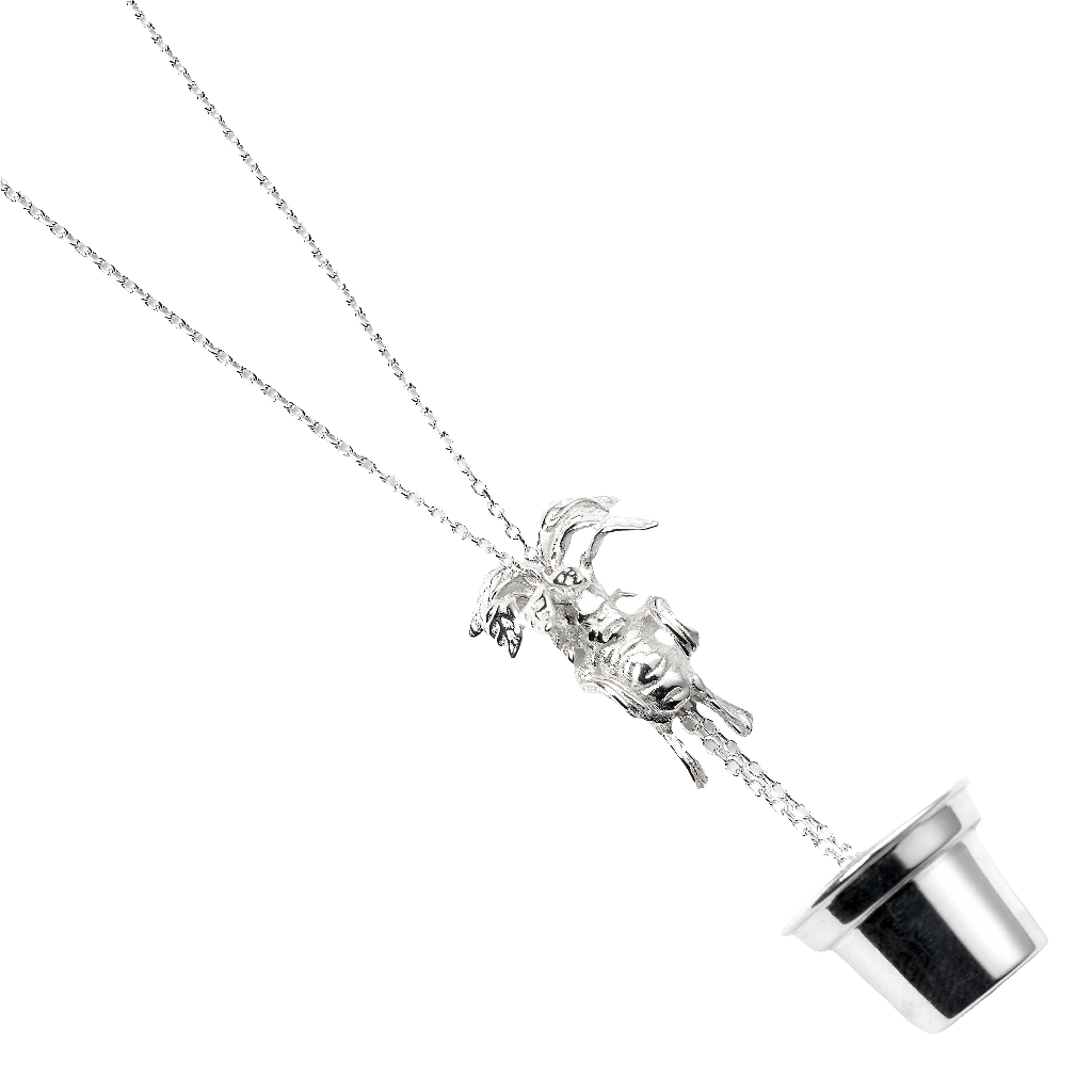 Harry Potter Sterling Silver Mandrake Charm Necklace