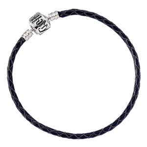 Harry Potter Black Leather Bracelet for Slider Charms: Various Sizes