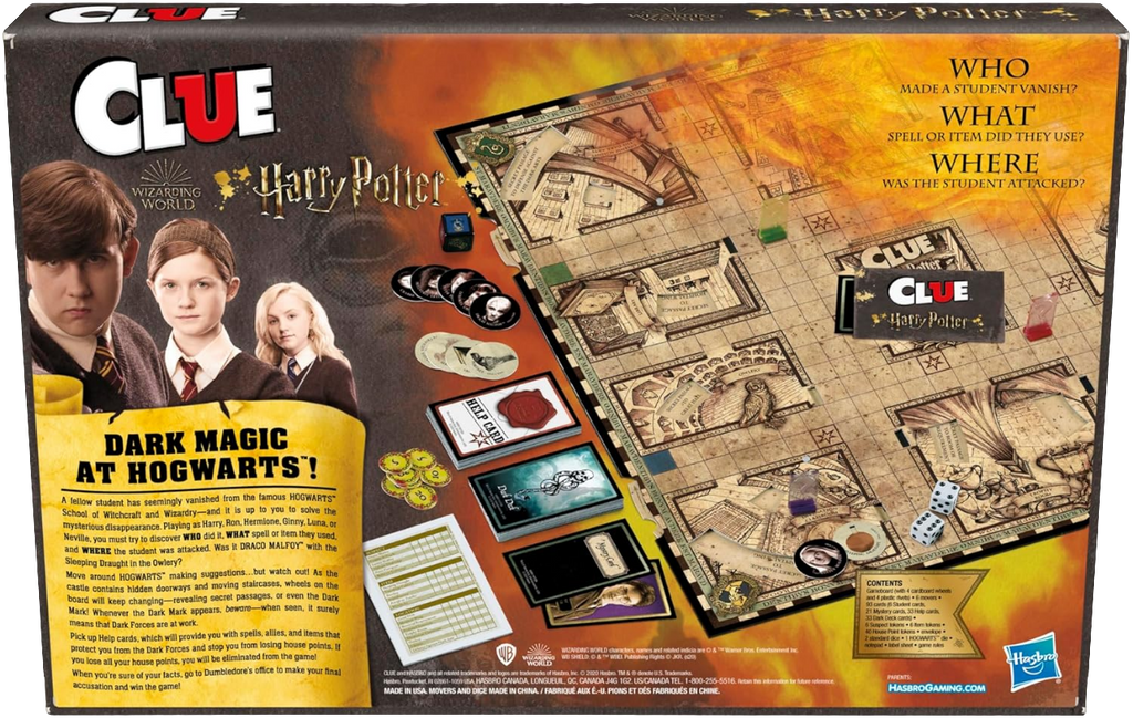 Hasbro Gaming Clue: Wizarding World Harry Potter Edition Board Game