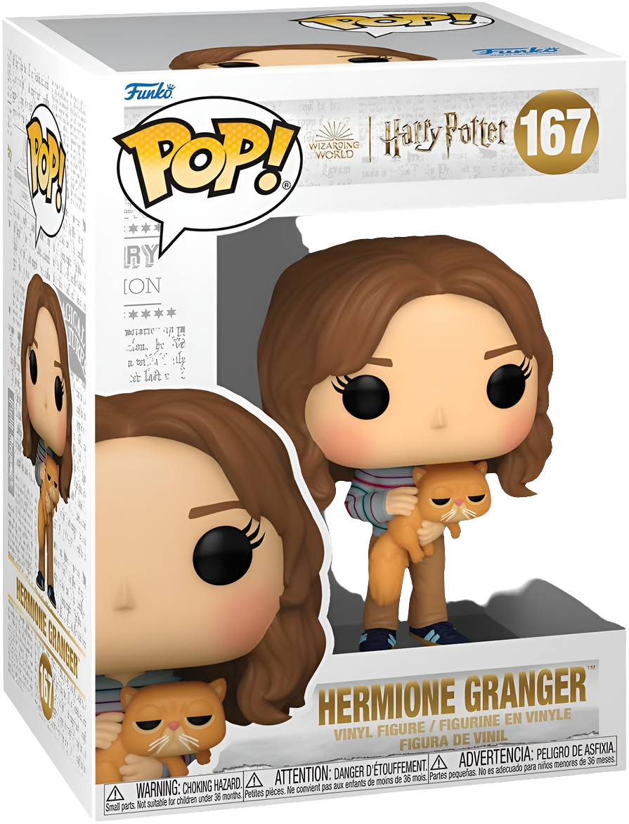 Harry Potter Funko POP! Movie Collector Edition Action Figures - Hermione Granger with Crookshanks