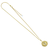Official Harry Potter Time Turner Sterling Silver, Gold Plated Necklace embellished with Crystals