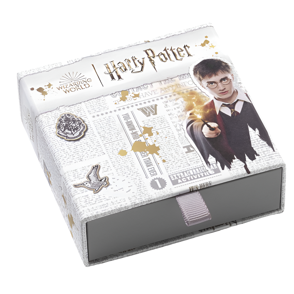 Official Harry Potter Sterling Silver Rose Gold Plated Fawkes Necklace with Crystals Elements