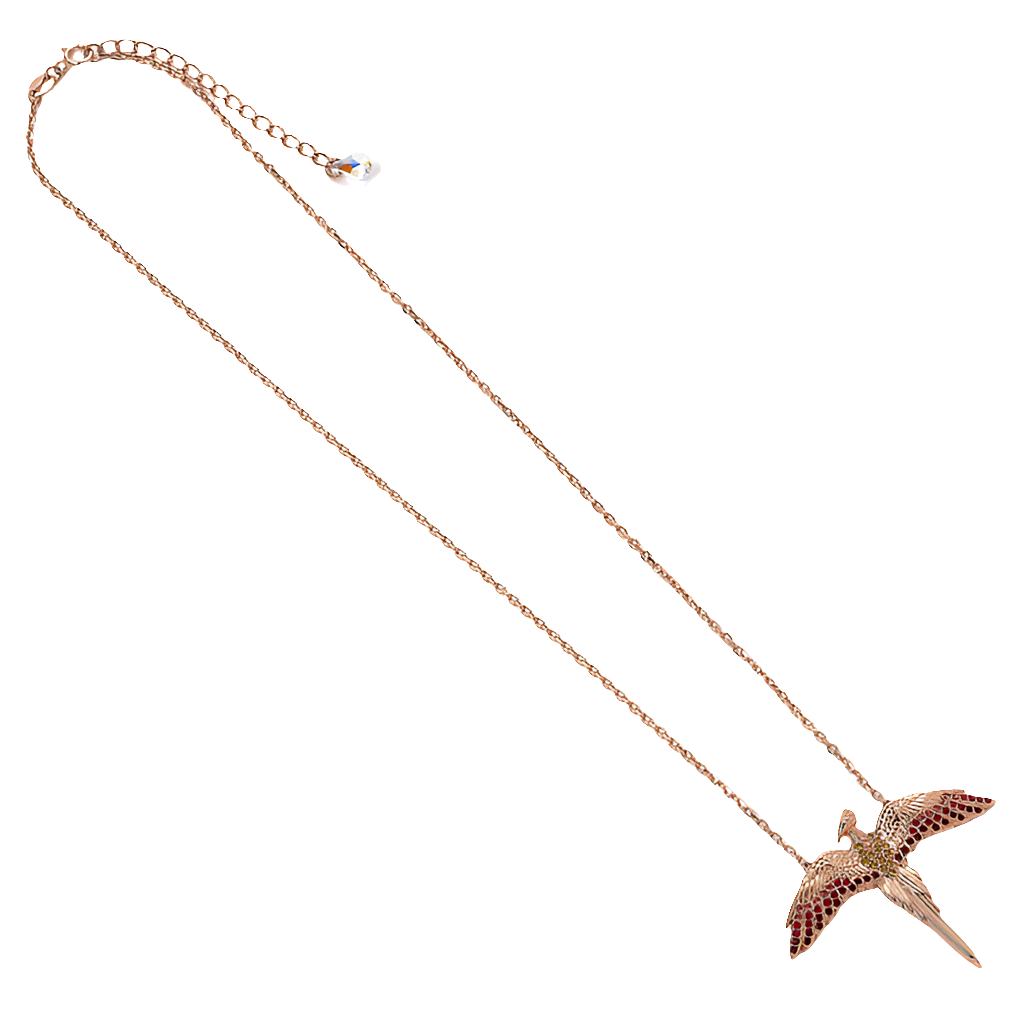 Official Harry Potter Sterling Silver Rose Gold Plated Fawkes