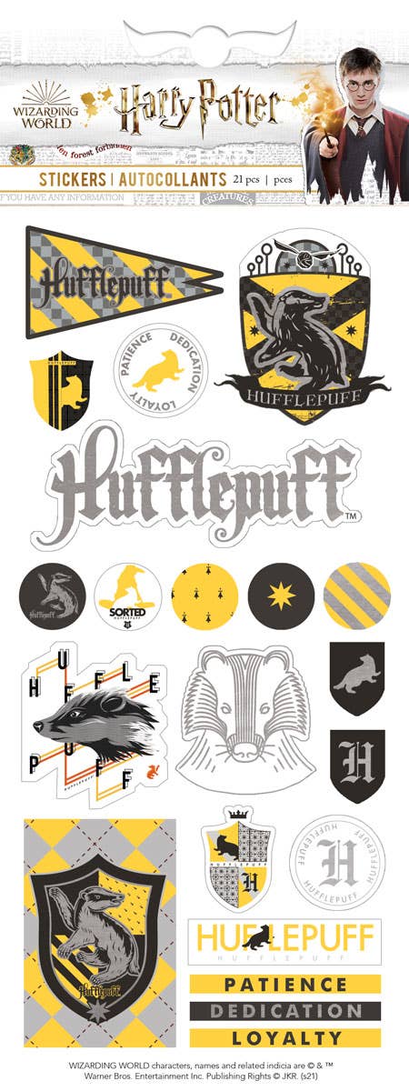 Hufflepuff House Pride Enamel Sticker