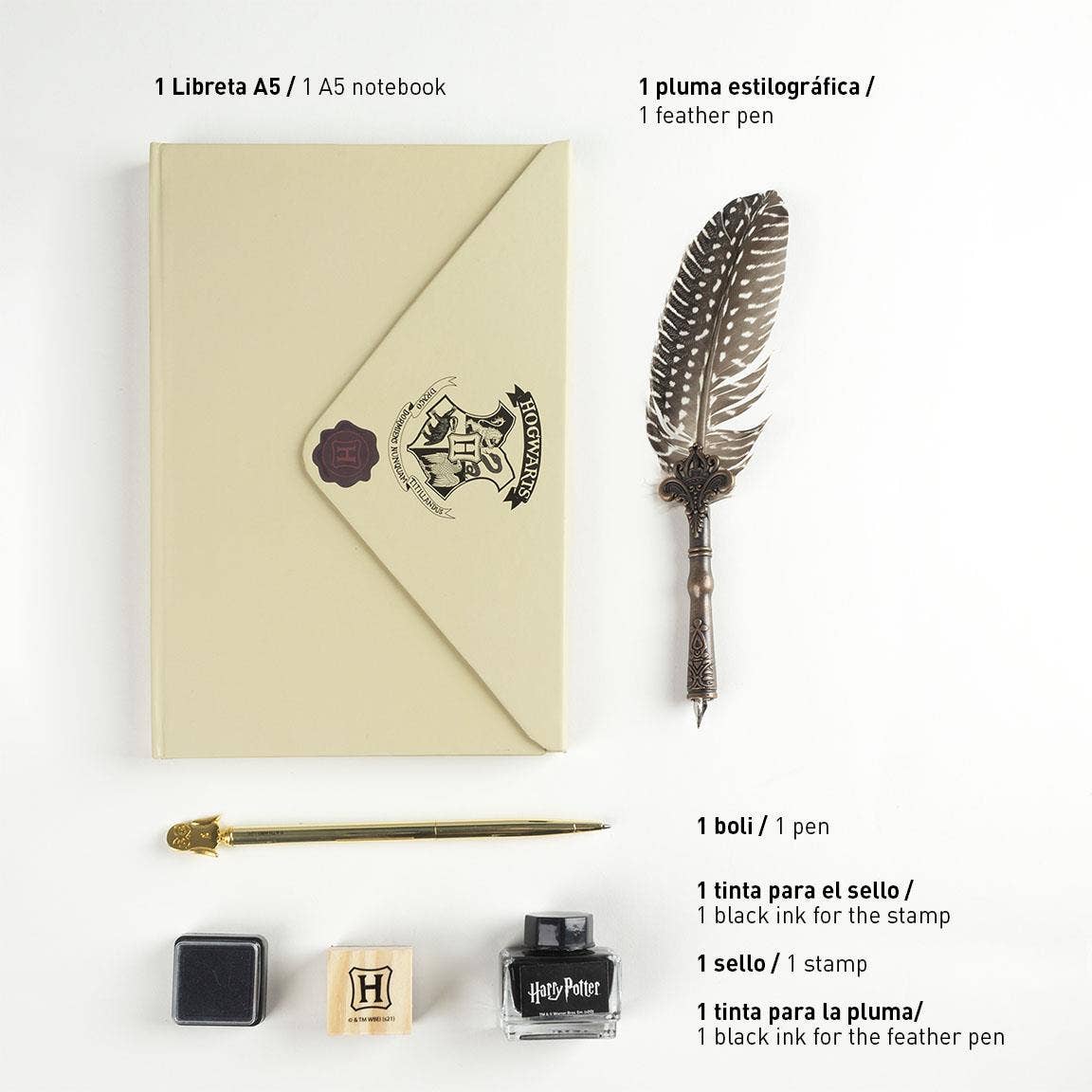 HARRY POTTER CALLIGRAPHY STATIONERY SET