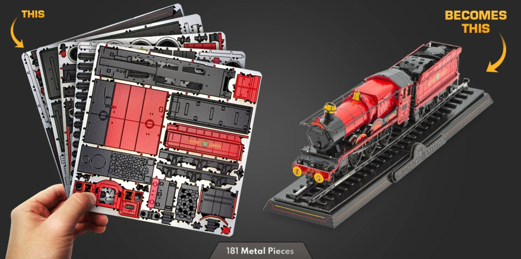 Metal Earth Hogwarts Express with Track - Metal Earth DIY 3D Model Kit