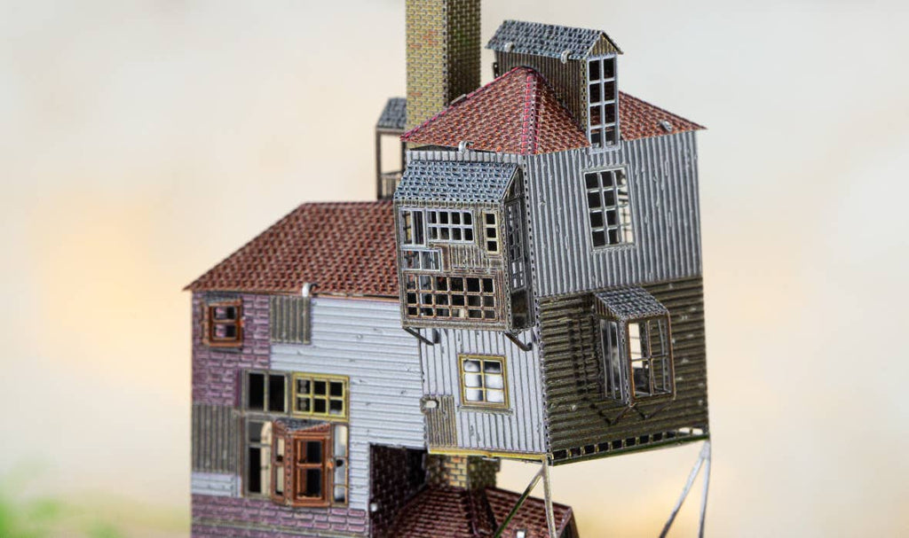 Harry Potter - The Burrow in Color Metal Earth DIY 3D Model Kit