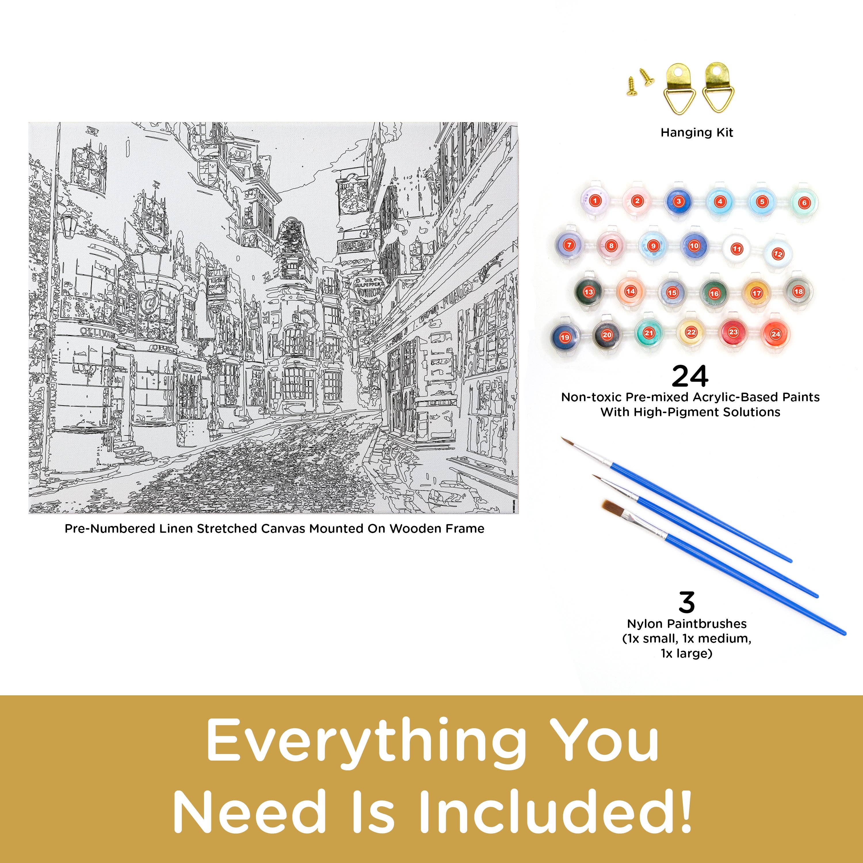 Harry Potter Diagon Alley Art by Numbers