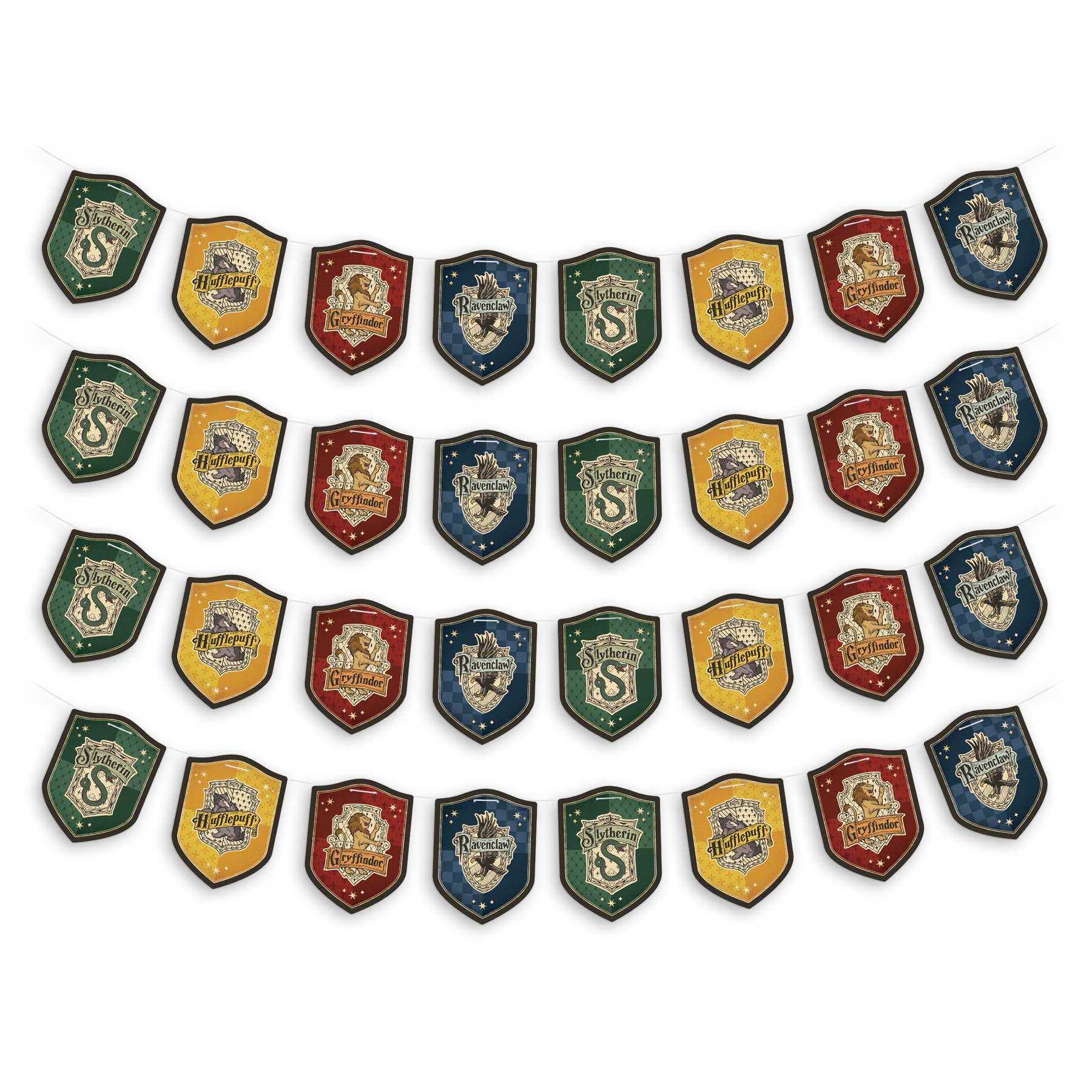 Harry Potter Hogwarts House Pride Hanging Cardstock Banners