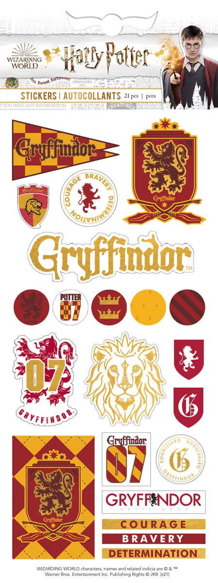 Gryffindor House Pride Enamel Sticker