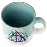 Harry Potter The Deathly Hallows Reactive Glaze Ceramic Camper Mug, 20 Ounces