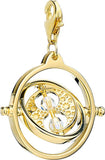 Official Harry Potter Gold Plated Time Turner Clip on Charm with Crystal Elements The Carat Shop