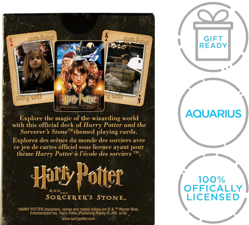 AQUARIUS Harry Potter Playing Cards - Sorcerer's Stone Deck